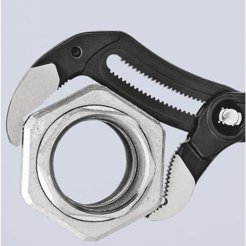 Knipex Cobra XL Pipe Wrench and Water Pump Pliers Plastic Coated Grey Atramentized 400mm 87 01 400